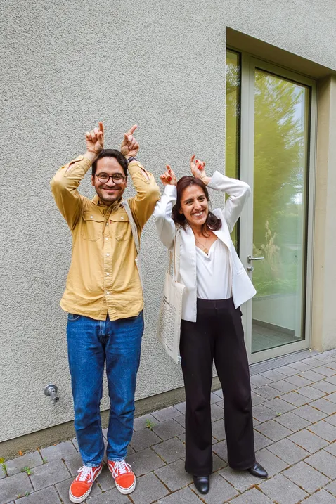 Two ant researchers (Simo and me)